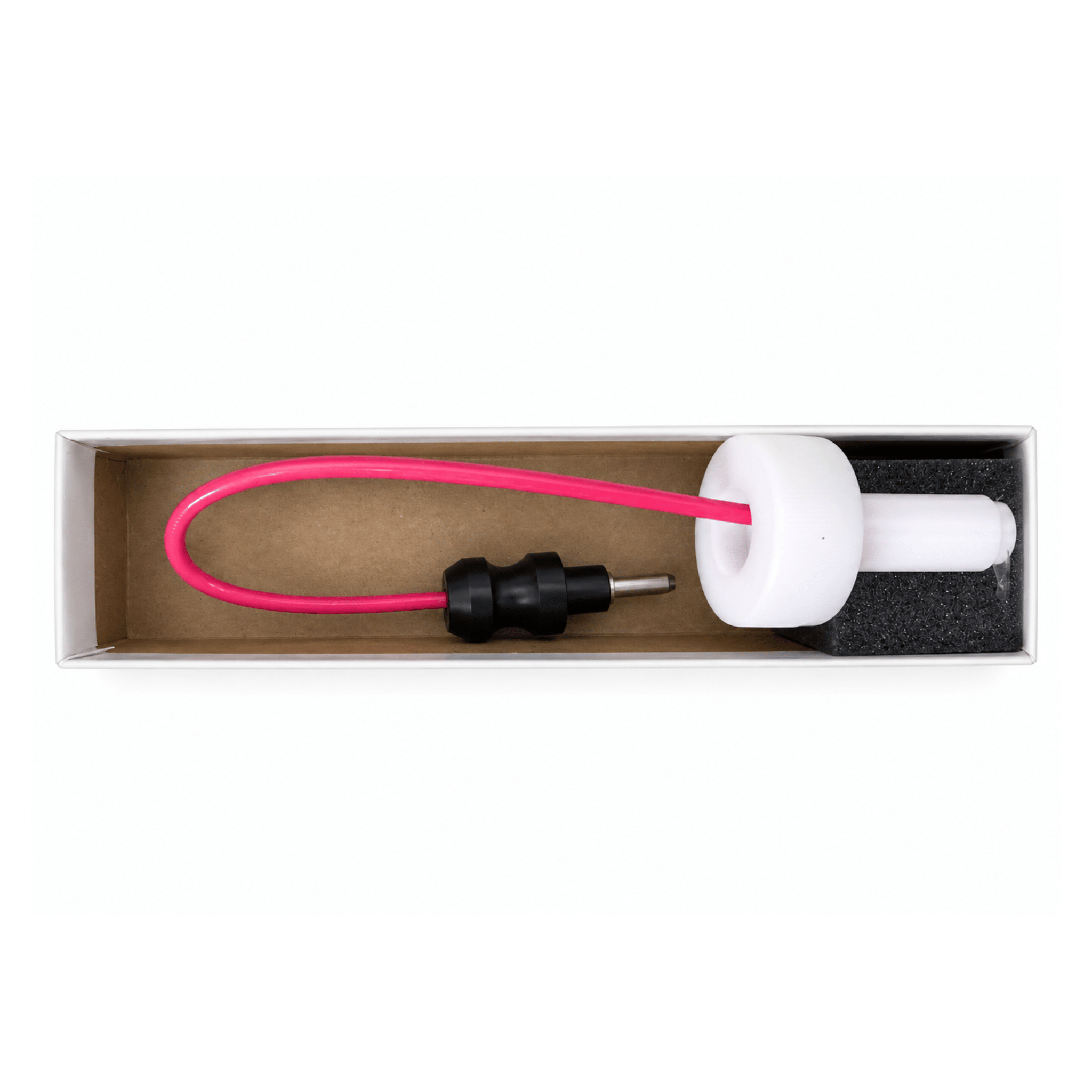 Close up view of Lumenis Splendor X flash lamp connector with pink high voltage cable